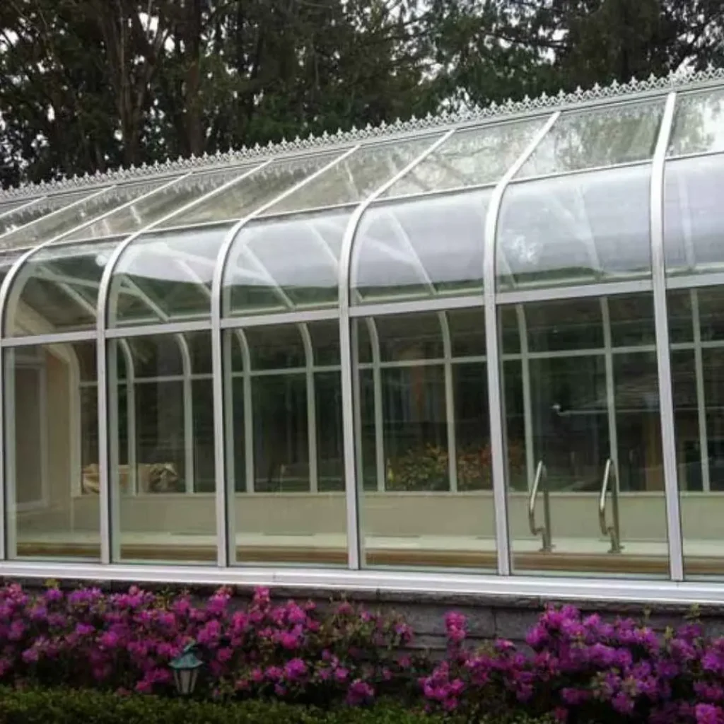 Crystal-clear, streak-free windows after professional cleaning service, reflecting perfect transparency.