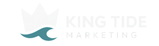 King Tide Marketing logo with crown and wave
